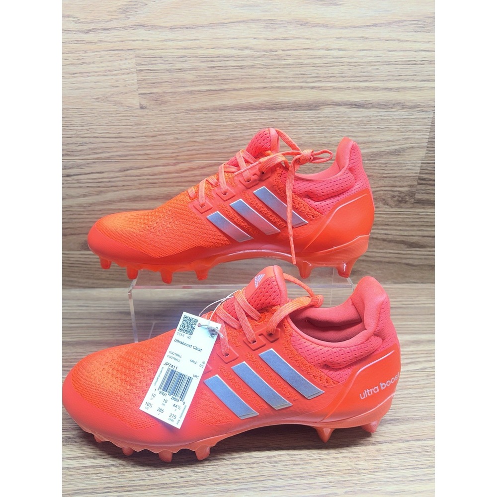 ADIDAS Ultraboost Football Cleats Mens Size 10.5 Orange Grey RARE JP7411